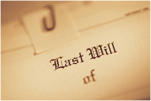 Image of a written will